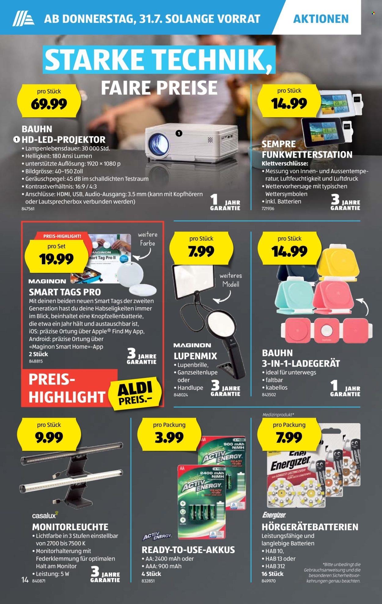 ALDI Prospekt - Vom 31.7.2025 (2025-07-31 - 2025-08-06)