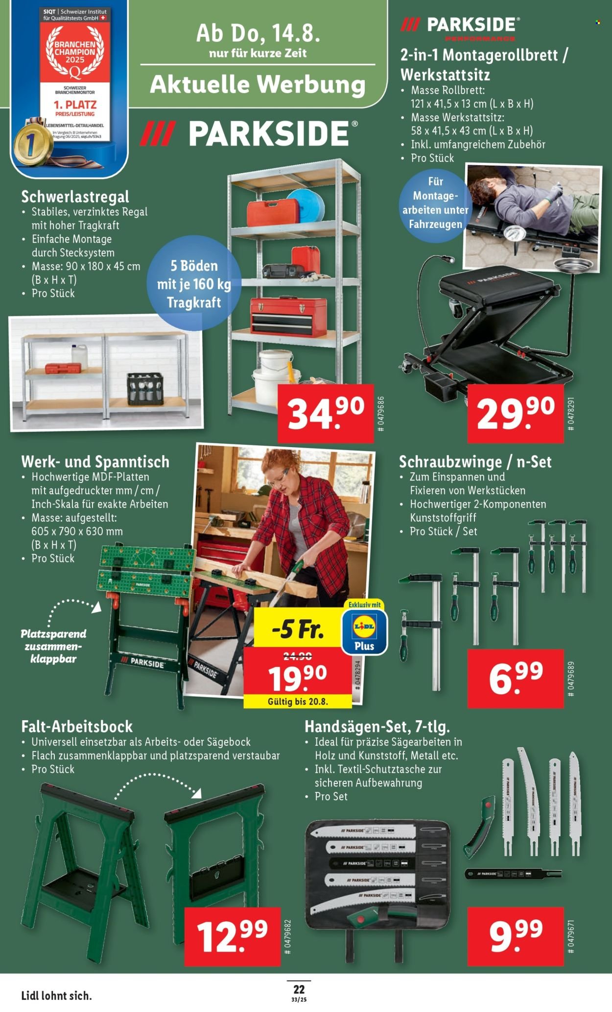 LIDL Prospekt - KW 33 (2025-08-14 - 2025-08-20)