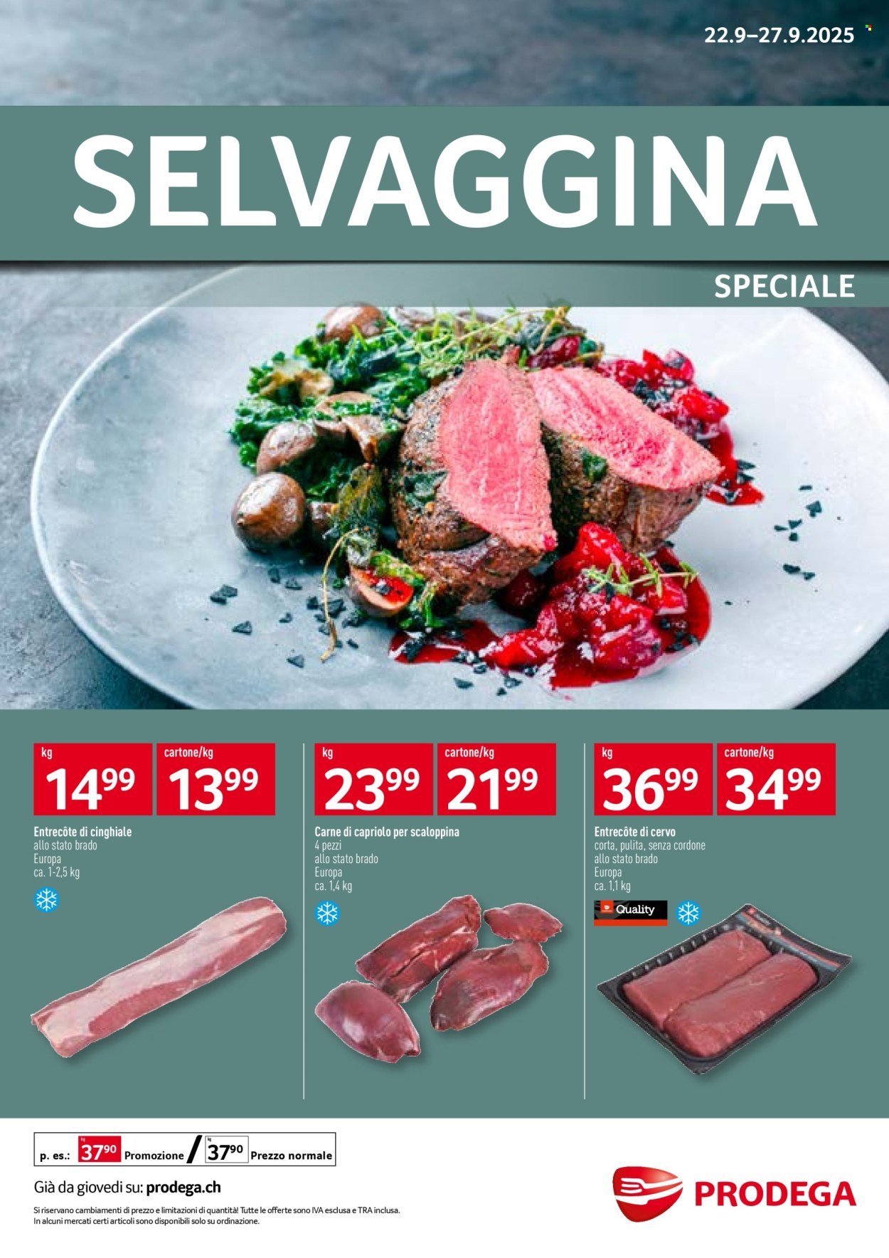 PRODEGA Prospekt - Selvaggina (2025-09-22 - 2025-09-27) | 1