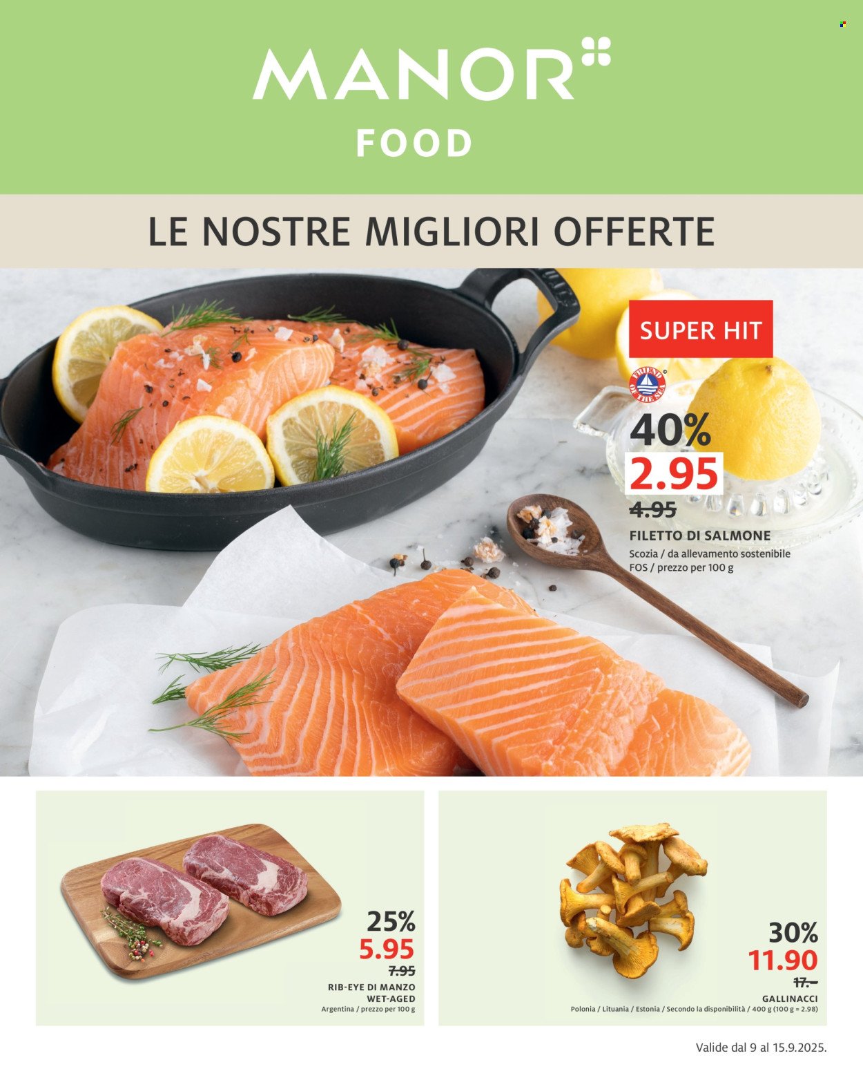 MANOR Prospekt - Il catalogo attuale (2025-09-09 - 2025-09-15) | 1