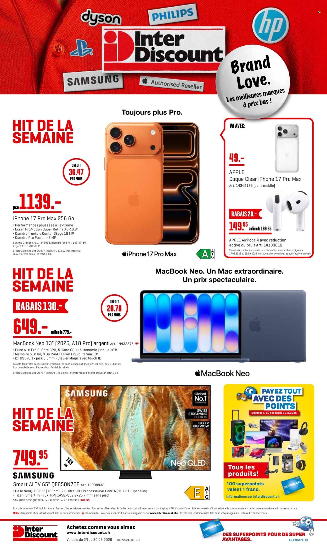 INTERDISCOUNT Prospekt - Vom 24.8.2026