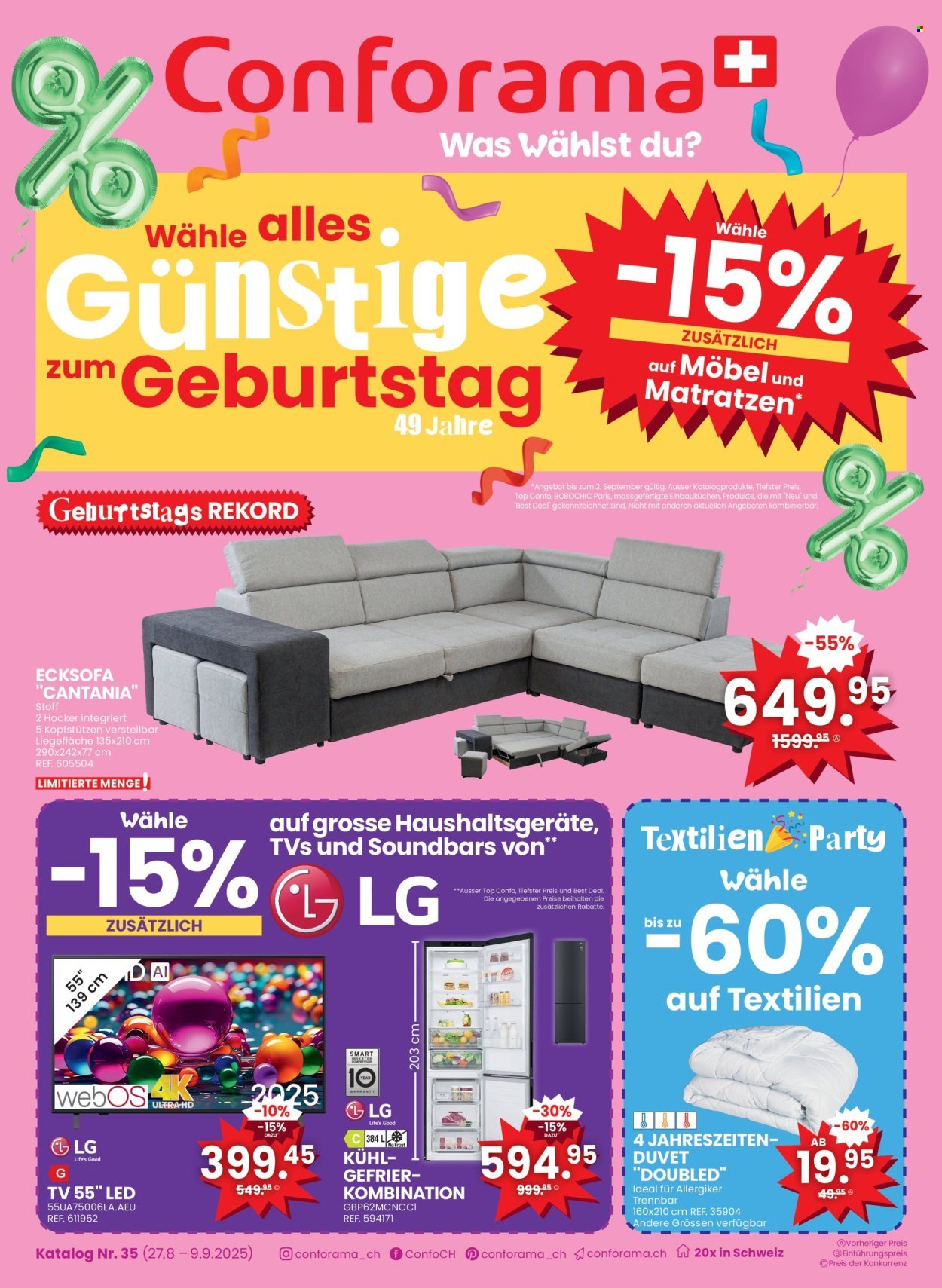 CONFORAMA Prospekt - Katalog Nr. 35 (2025-08-27 - 2025-09-09)