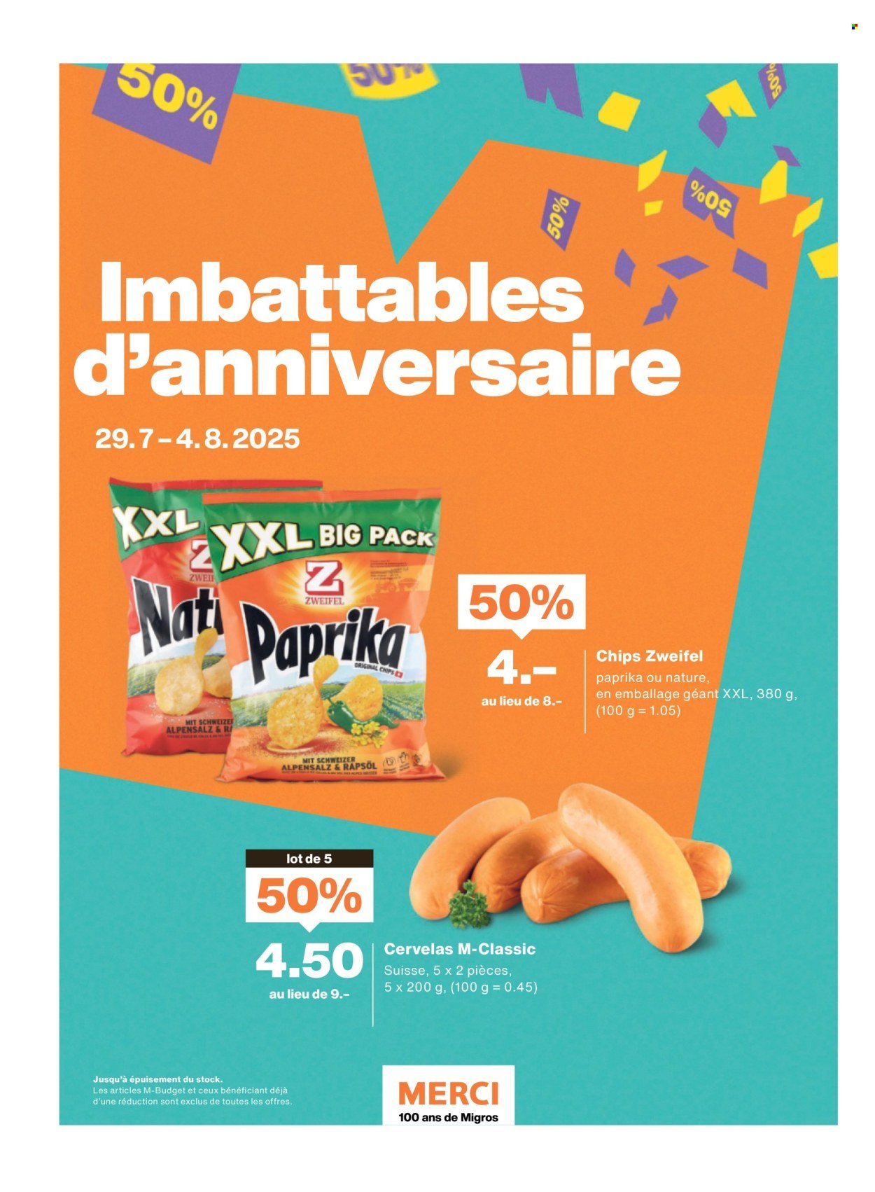 MIGROS Prospekt - Vom 29.7.2025 (2025-07-29 - 2025-08-04)