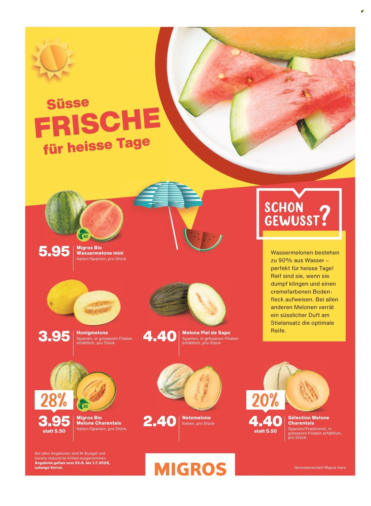 MIGROS Prospekt - Vom 24.6.2026