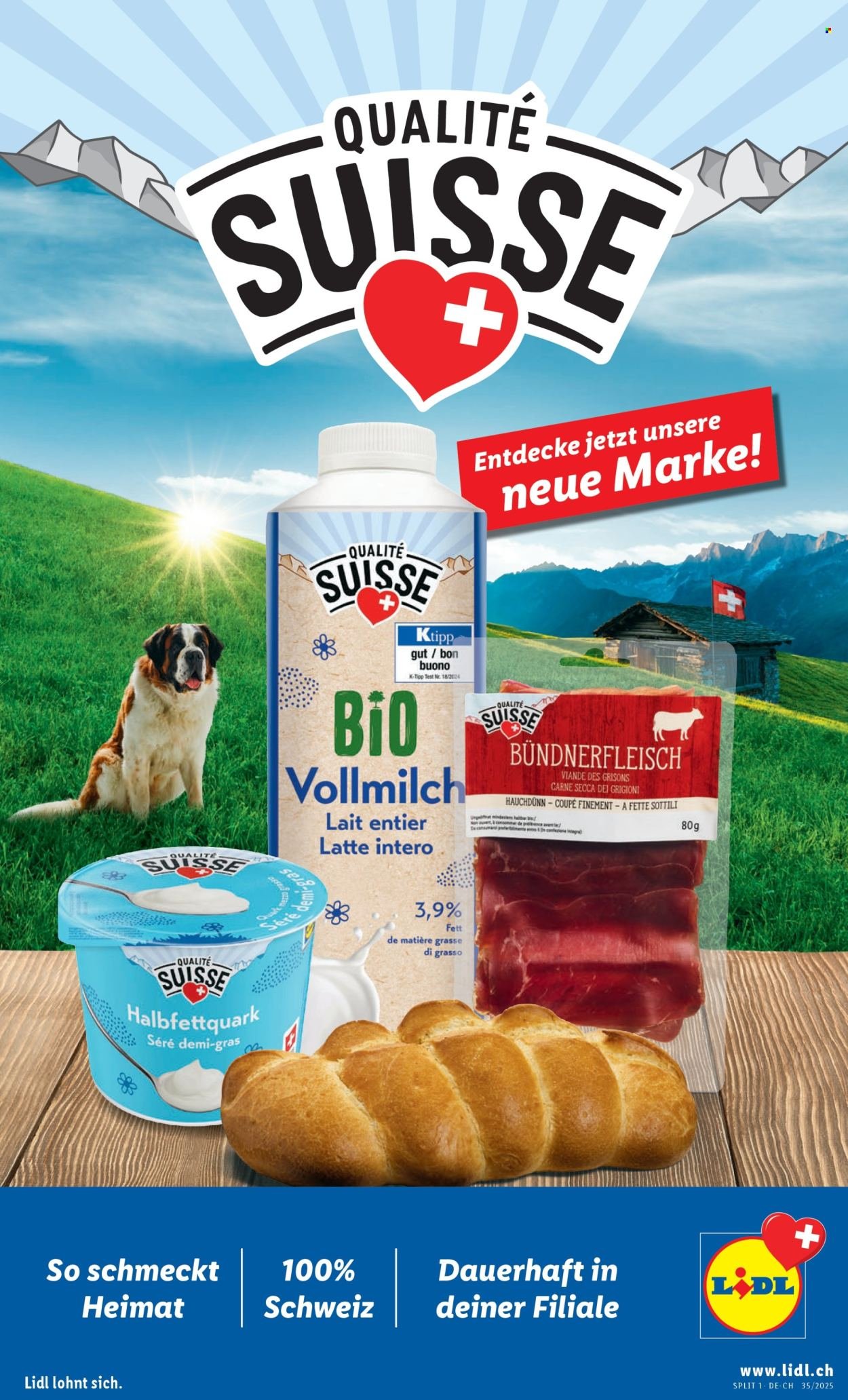 LIDL Prospekt - Qualité Suisse (2025-08-28 - 2025-09-03) | 1