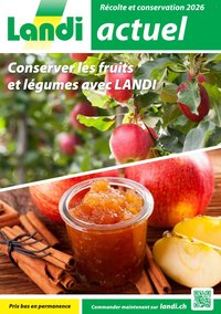 LANDI Prospekt - Récolte et conservation