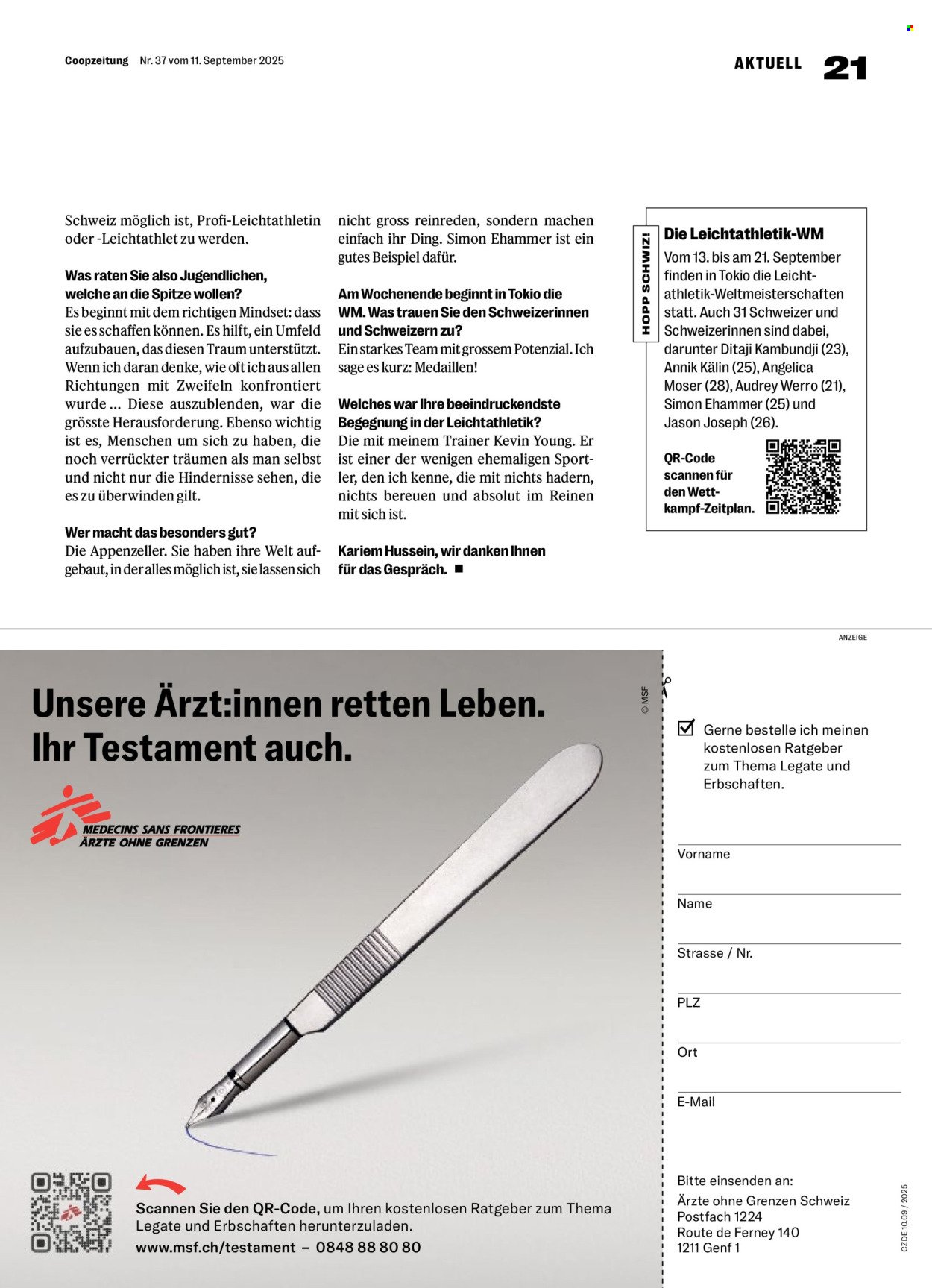 COOP Prospekt - COOPZEITUNG (2025-09-11 - 2025-09-17)