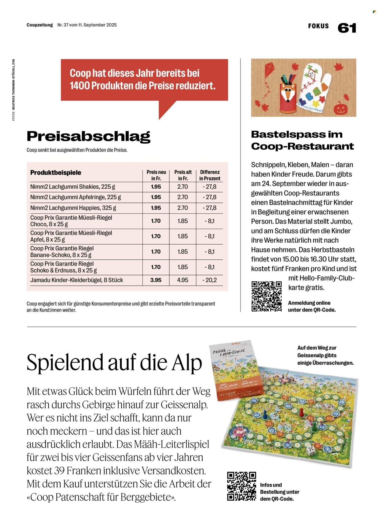 COOP Prospekt - COOPZEITUNG (2025-09-11 - 2025-09-17)