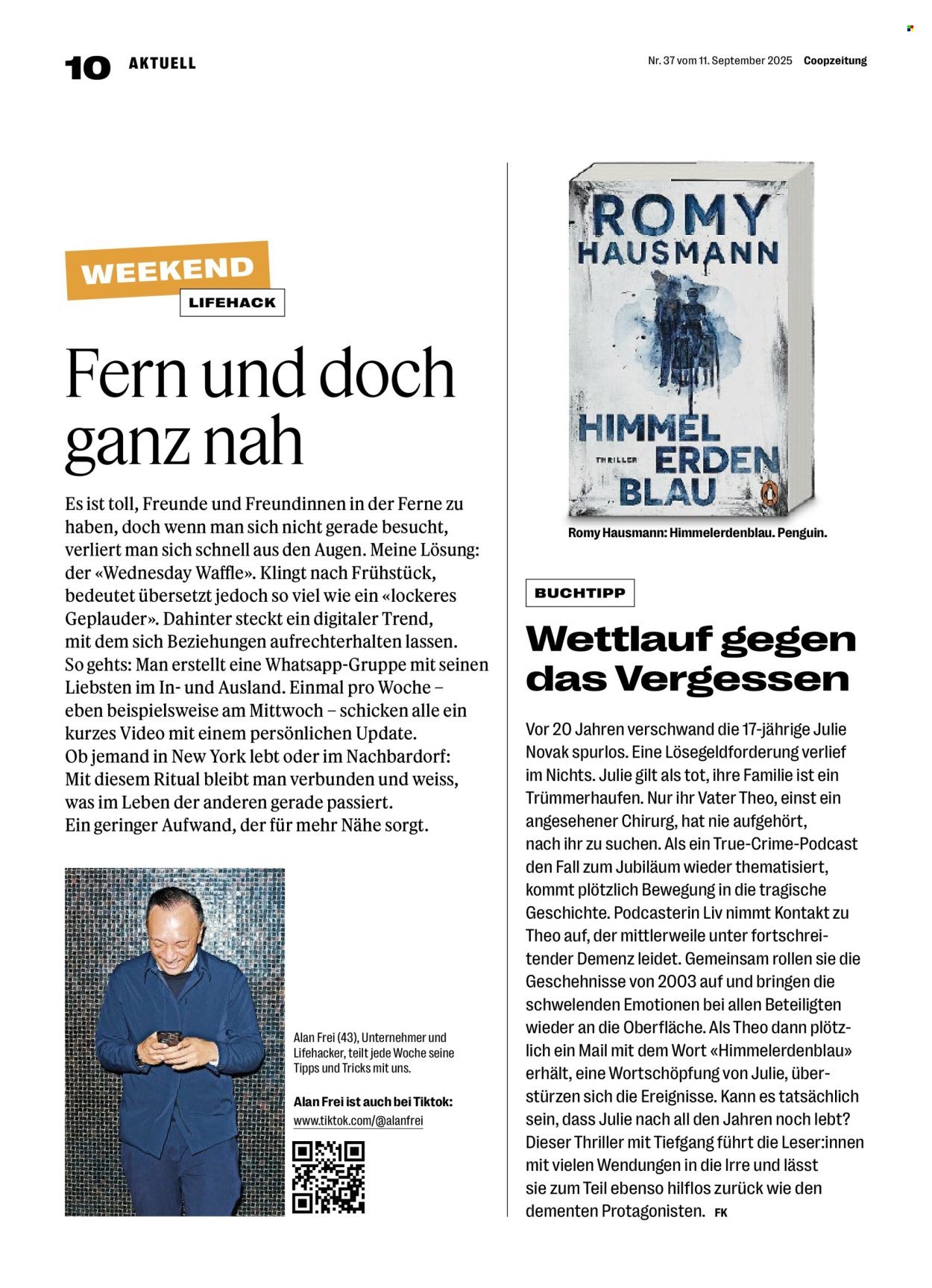 COOP Prospekt - COOPZEITUNG (2025-09-11 - 2025-09-17)
