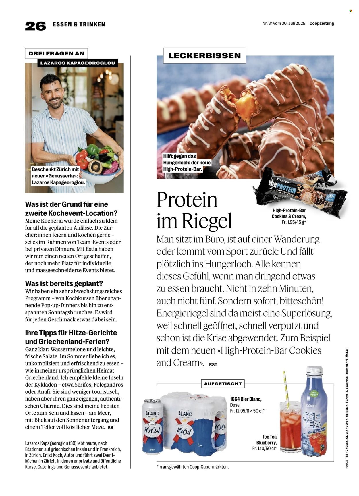 COOP Prospekt - Coopzeitung (2025-07-31 - 2025-08-06)