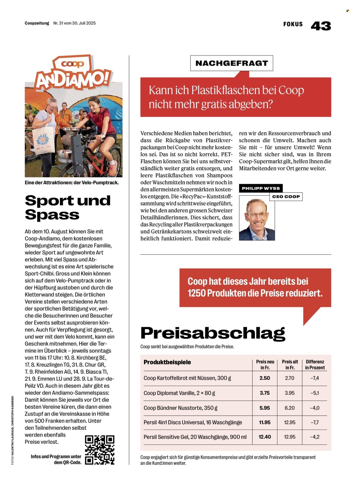 COOP Prospekt - Coopzeitung (2025-07-31 - 2025-08-06)