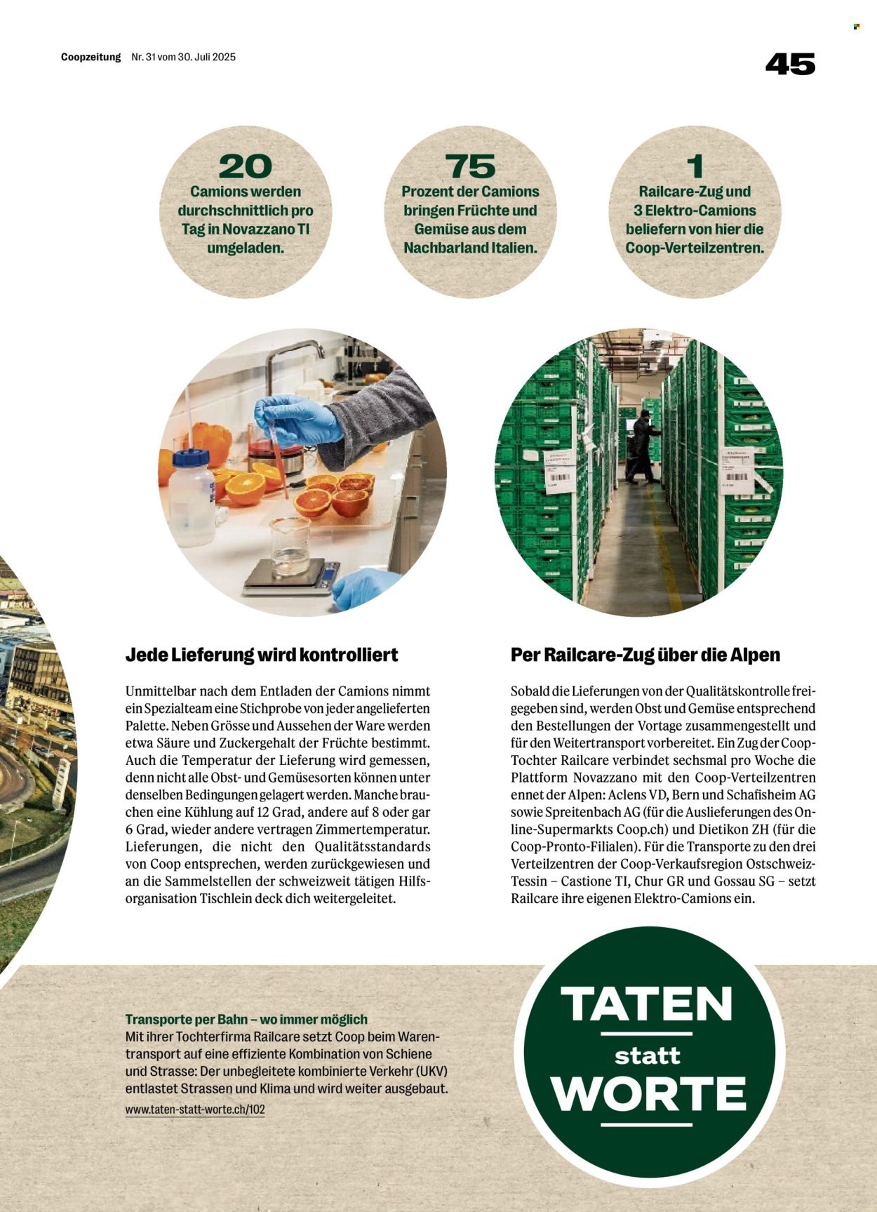 COOP Prospekt - Coopzeitung (2025-07-31 - 2025-08-06)