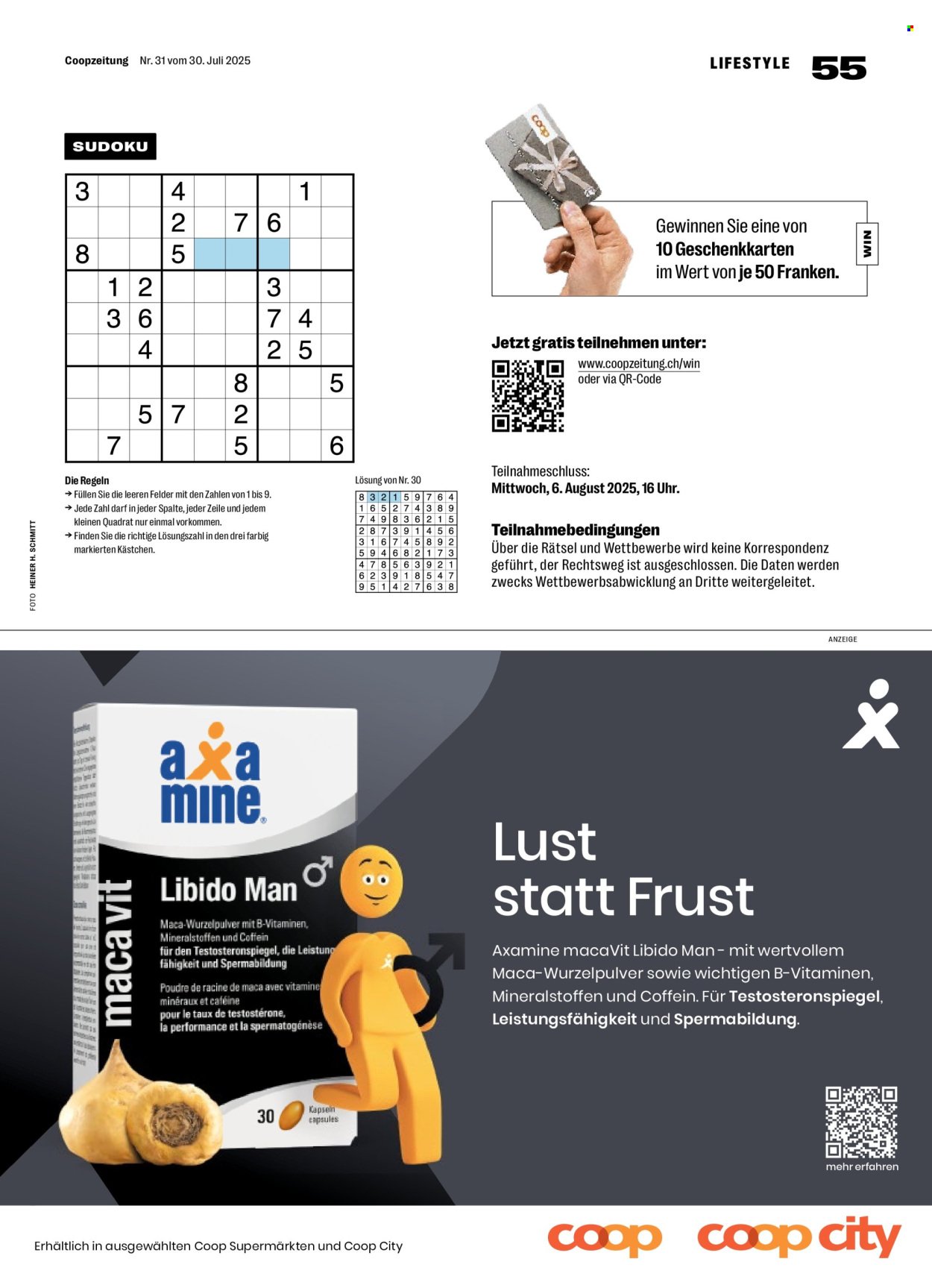 COOP Prospekt - Coopzeitung (2025-07-31 - 2025-08-06)