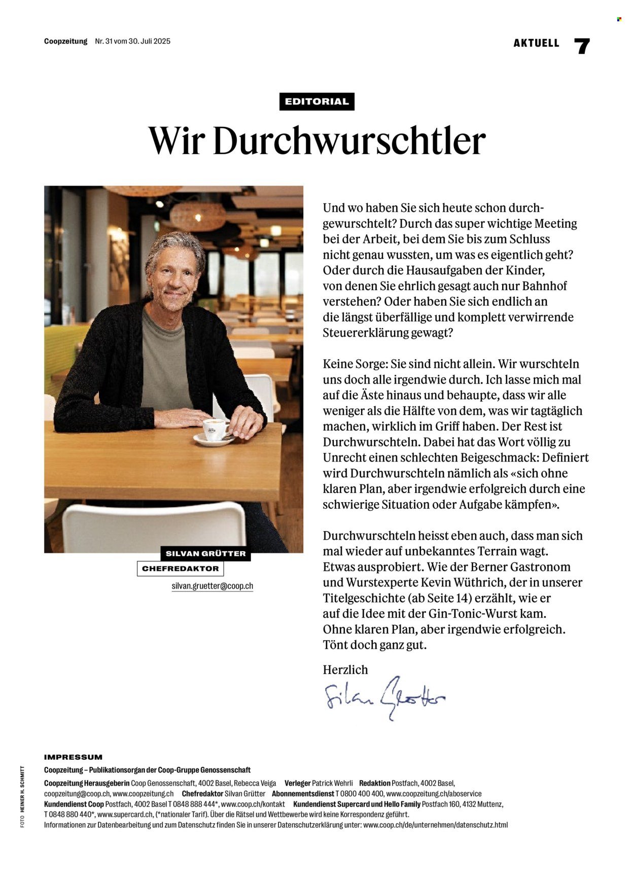 COOP Prospekt - Coopzeitung (2025-07-31 - 2025-08-06)