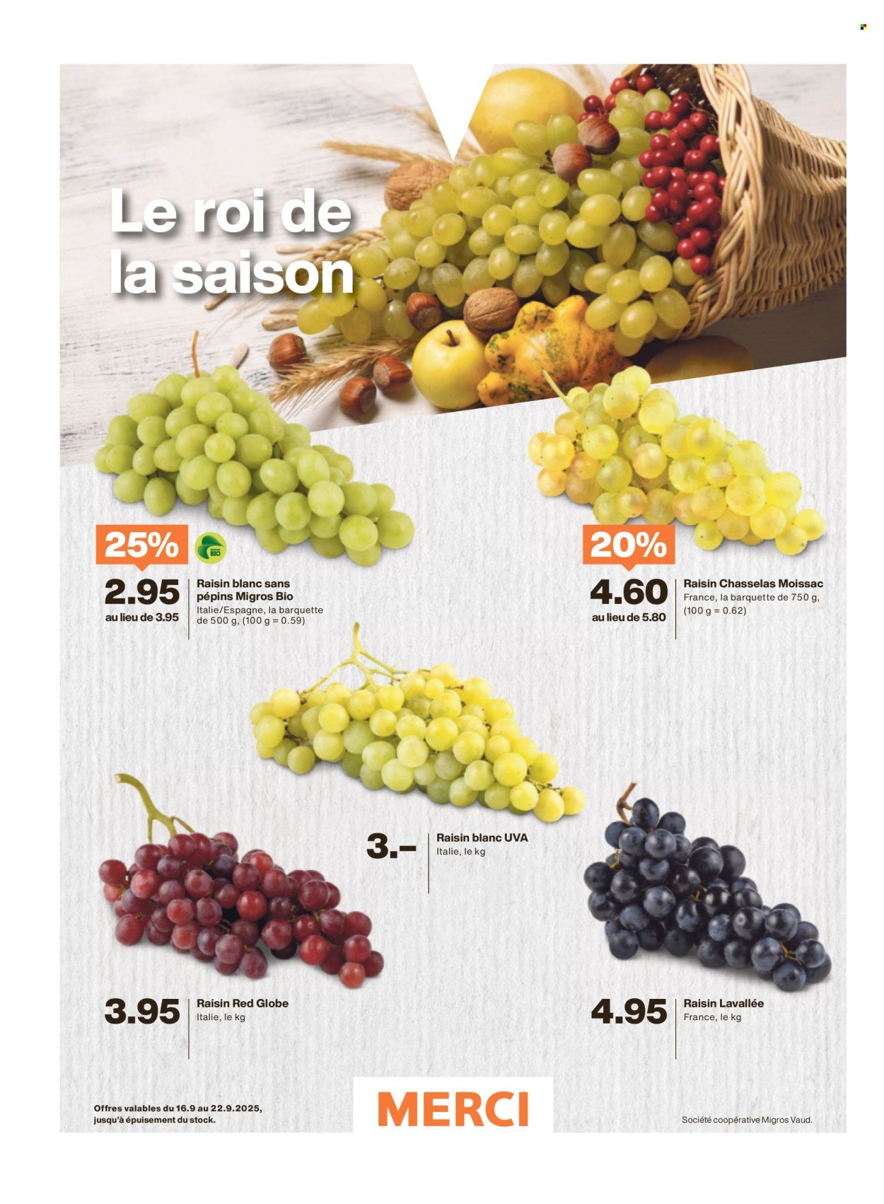 MIGROS Prospekt - Vom 16.9.2025 (2025-09-16 - 2025-09-22)