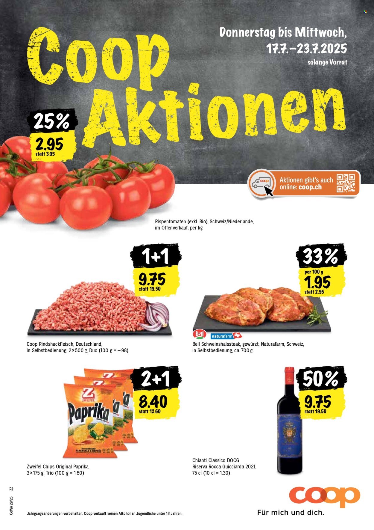 COOP Prospekt - Coop Aktionen (2025-07-17 - 2025-07-23) | 1