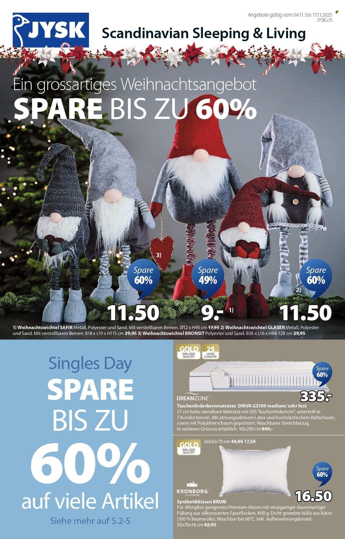 JYSK Prospekt - Grossartige Angebote (2025-11-04 - 2025-11-17) | 1