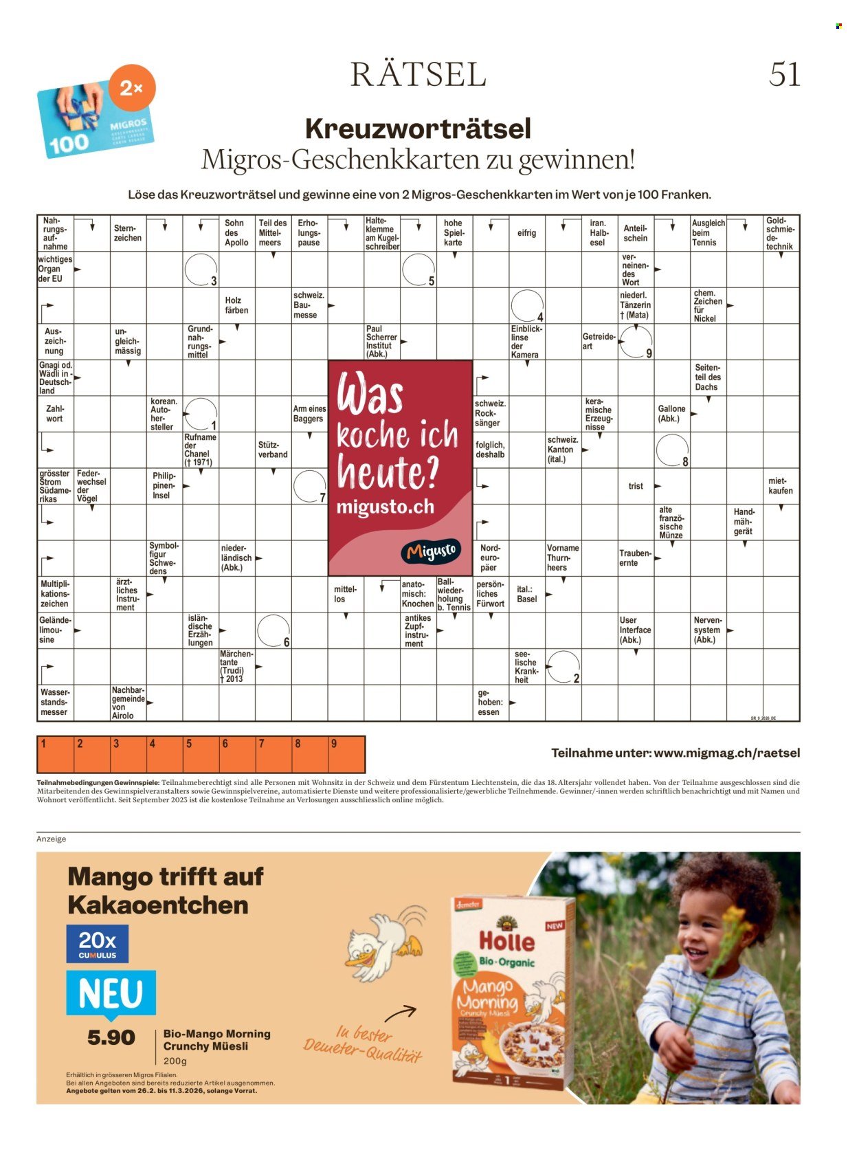 MIGROS Prospekt - Vom 25.2.2026 (2026-02-25 - 2026-03-04) | 51