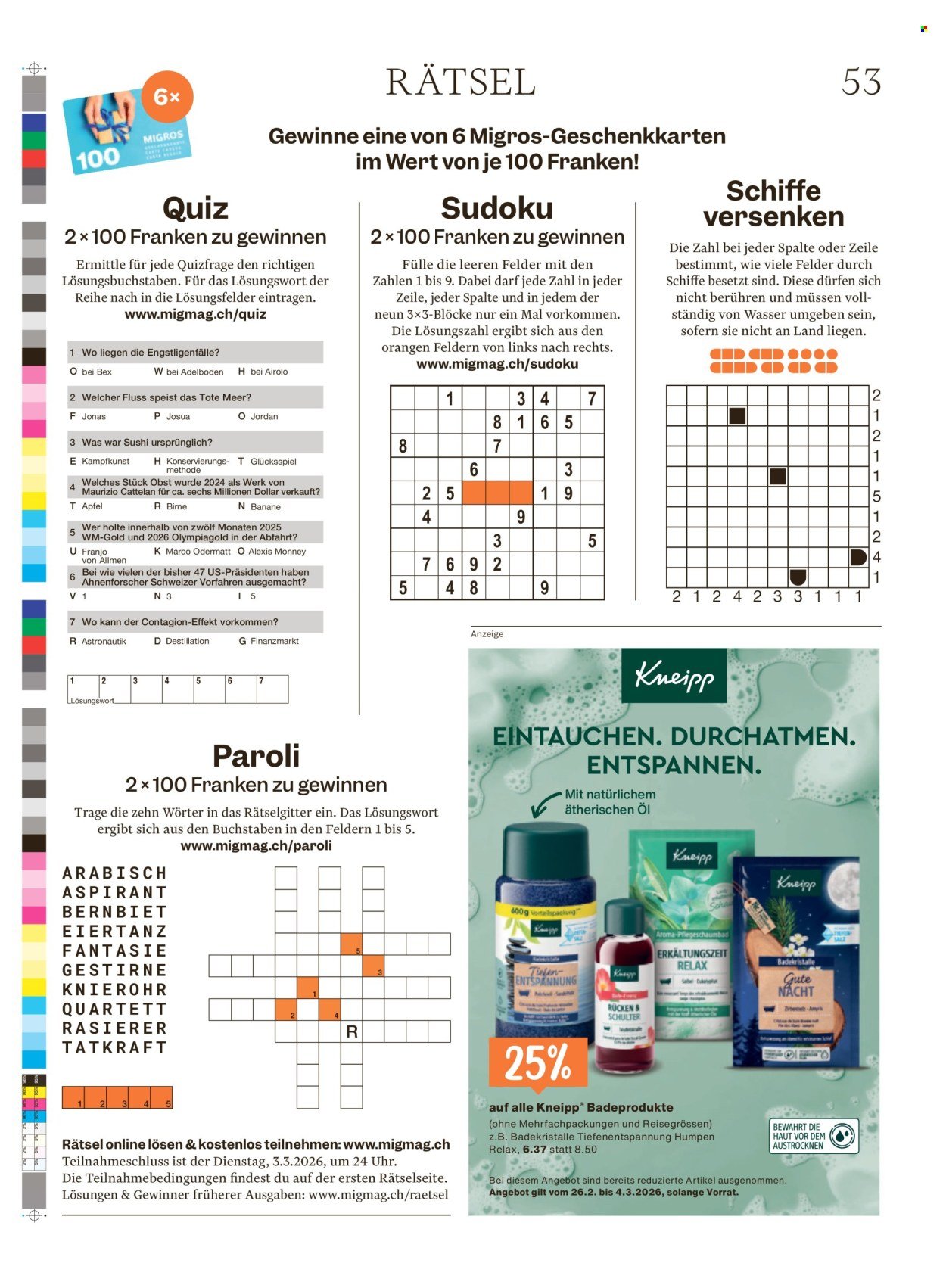 MIGROS Prospekt - Vom 25.2.2026 (2026-02-25 - 2026-03-04) | 53