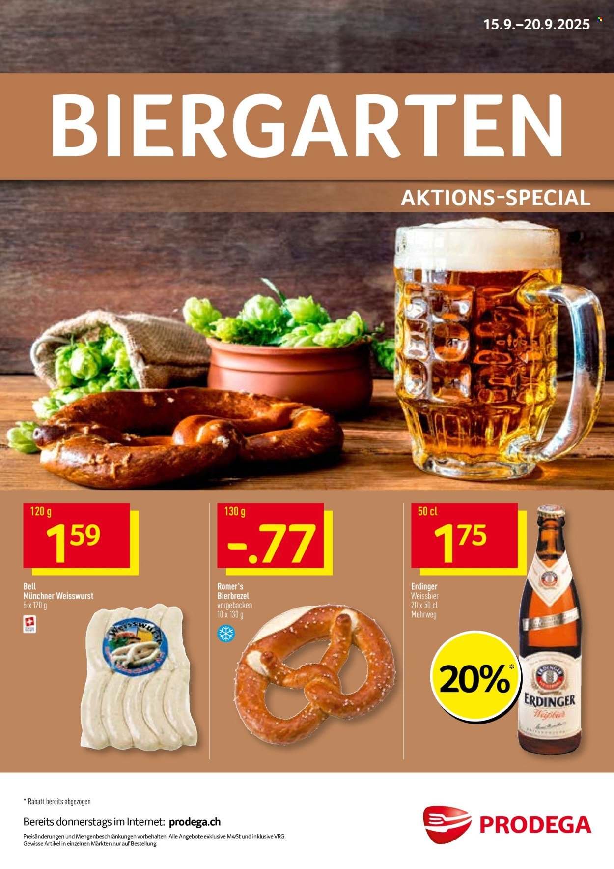 PRODEGA Prospekt - Biergarten (2025-09-15 - 2025-09-20) | 1