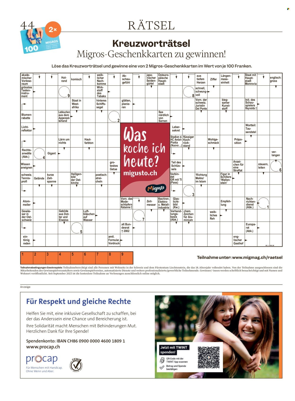 MIGROS Prospekt - Vom 30.12.2025 (2025-12-30 - 2026-01-05) | 44