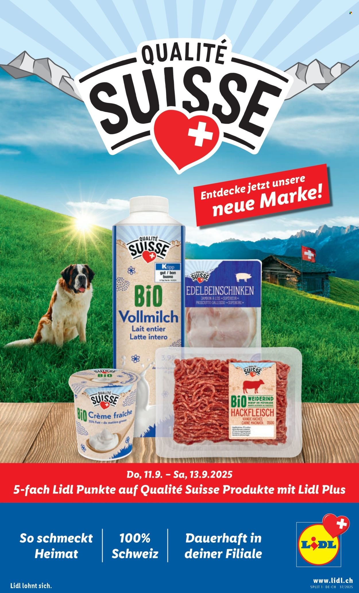 LIDL Prospekt - Qualité Suisse (2025-09-11 - 2025-09-17) | 1