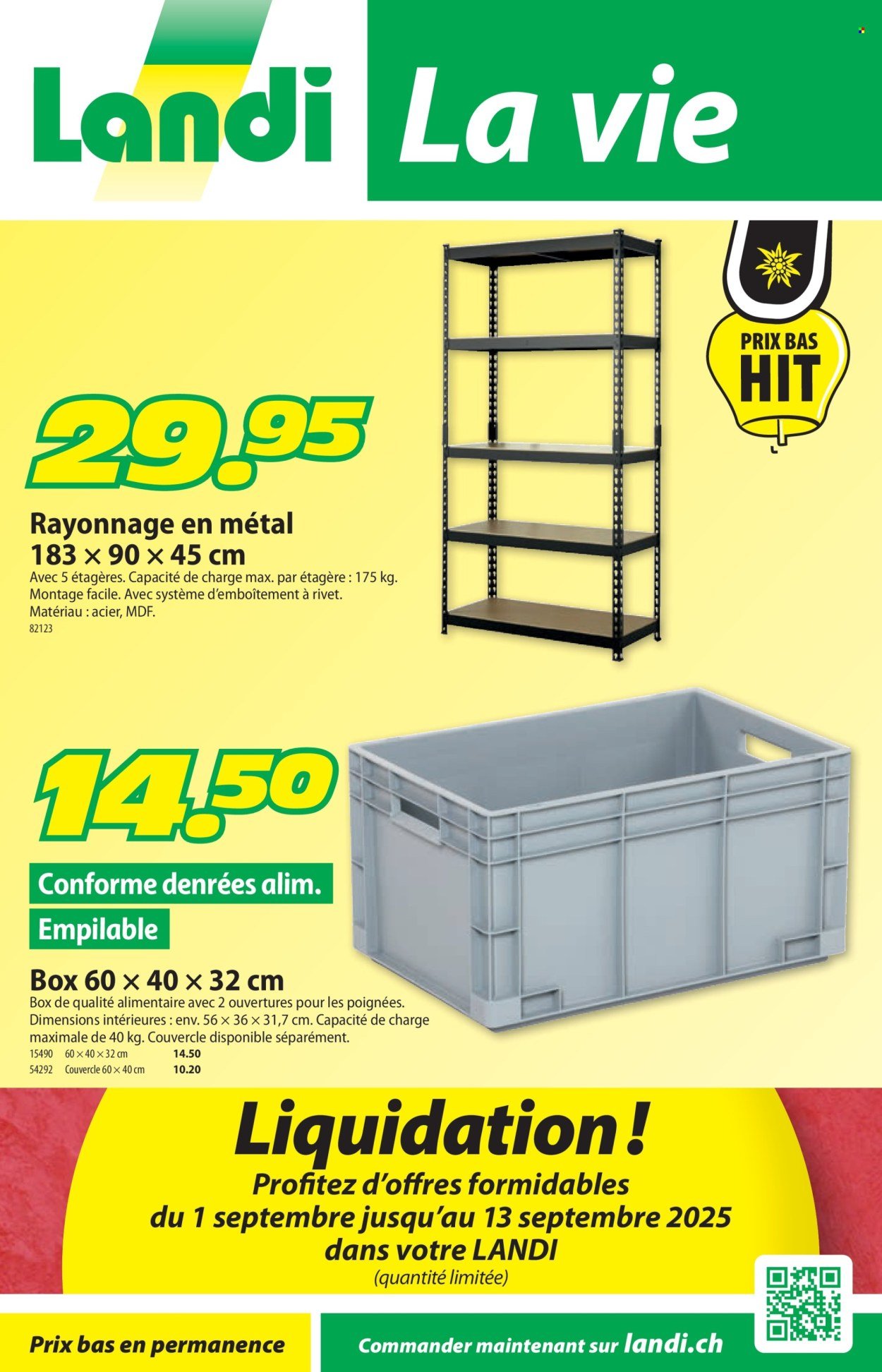 LANDI Prospekt - Gazette semaine 36 (2025-09-01 - 2025-09-14) | 1