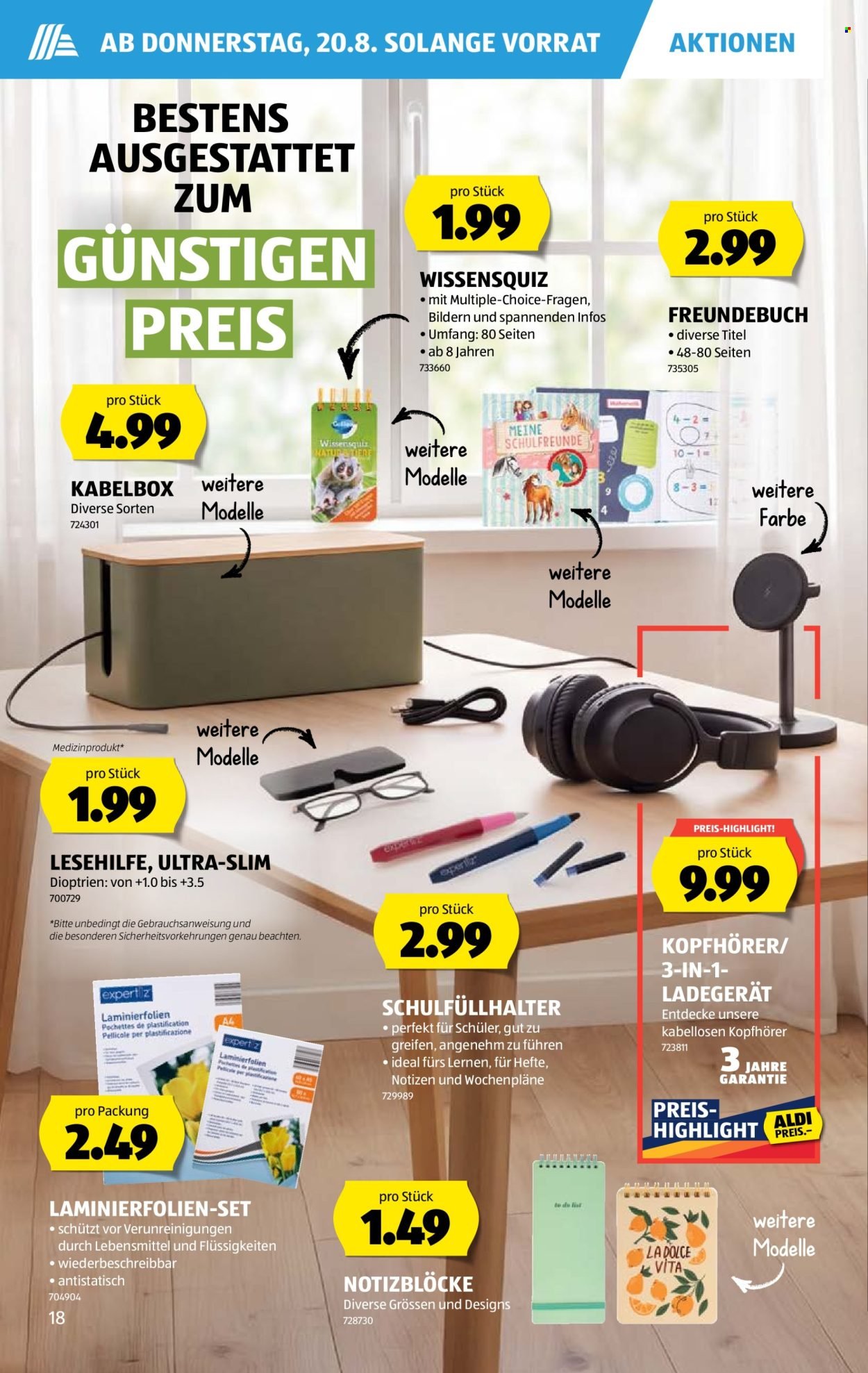 ALDI Prospekt - Vom 20.8.2026