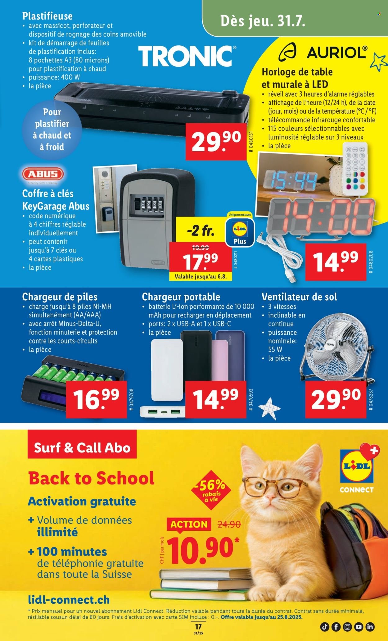 LIDL Prospekt - SEM 31 (2025-07-31 - 2025-08-06)