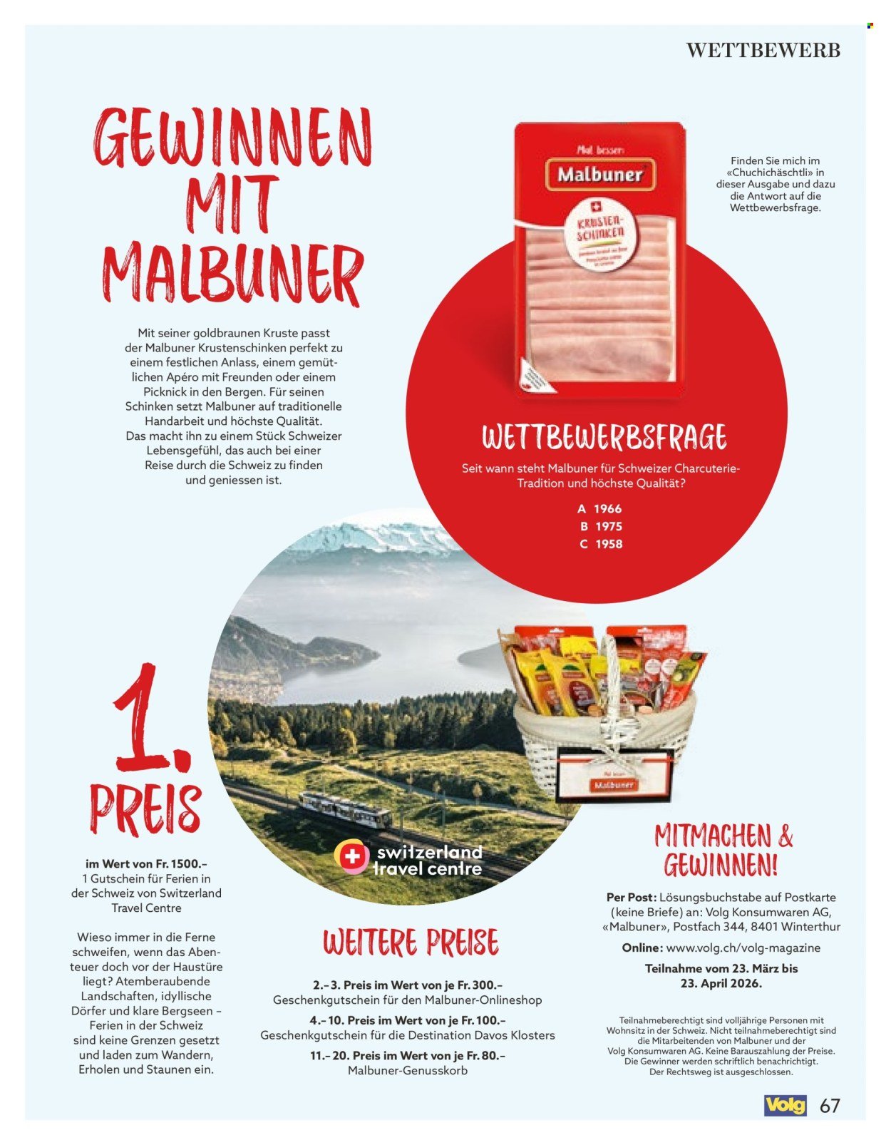 VOLG Prospekt - Vom 1.4.2026 (2026-04-01 - 2026-04-30)