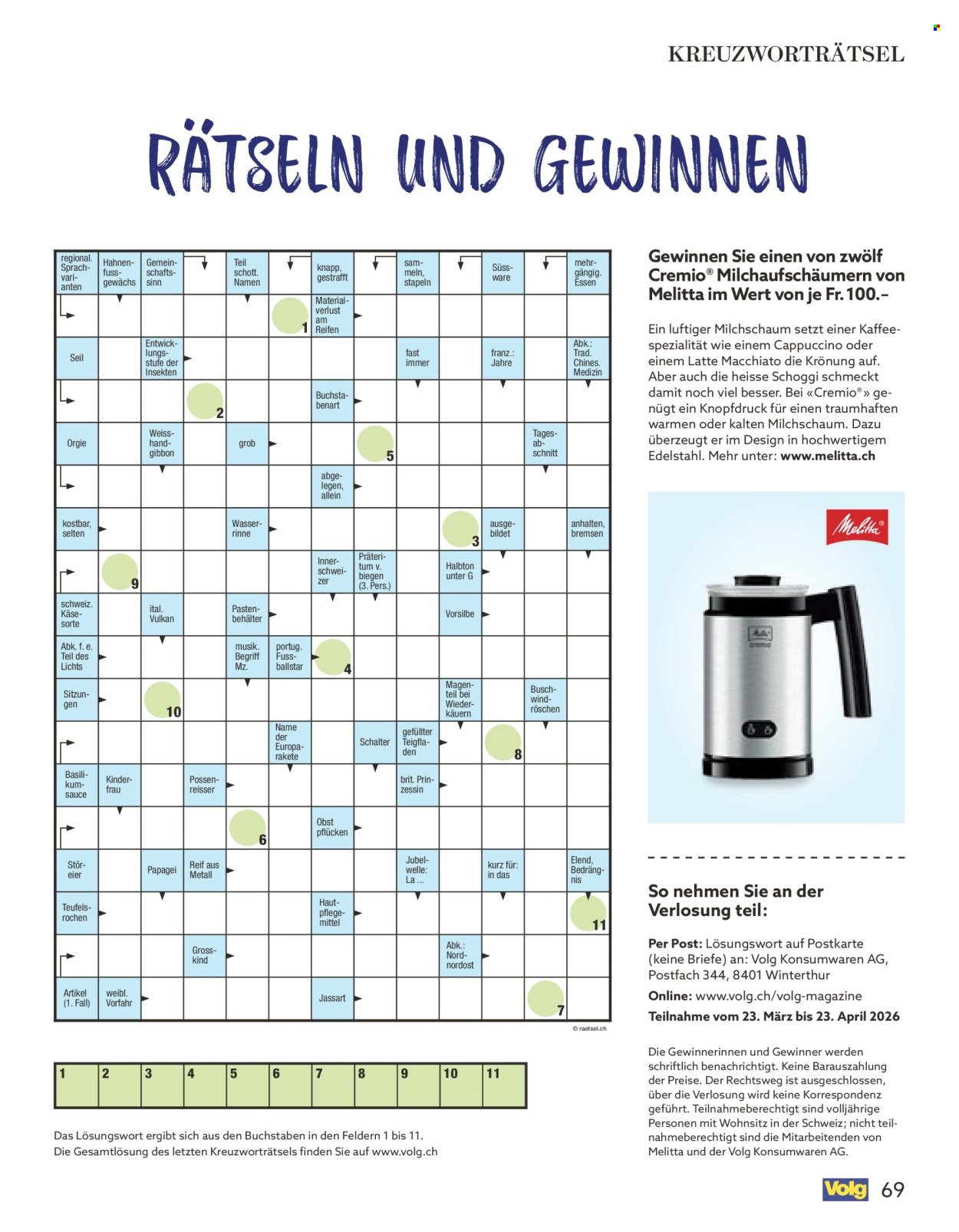 VOLG Prospekt - Vom 1.4.2026 (2026-04-01 - 2026-04-30)