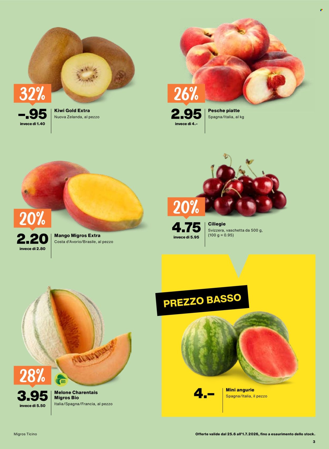 MIGROS Prospekt - Vom 25.6.2026