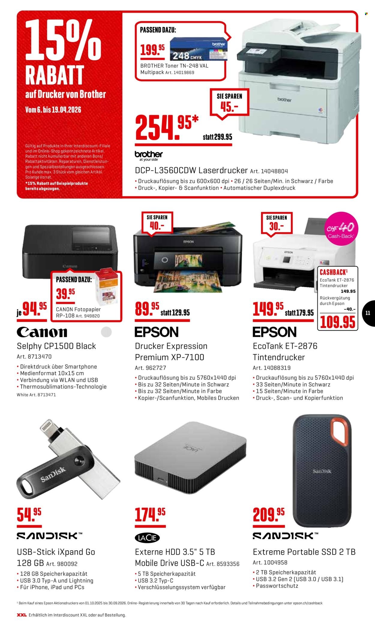 INTERDISCOUNT Prospekt - Vom 6.4.2026 (2026-04-06 - 2026-04-19) | 11