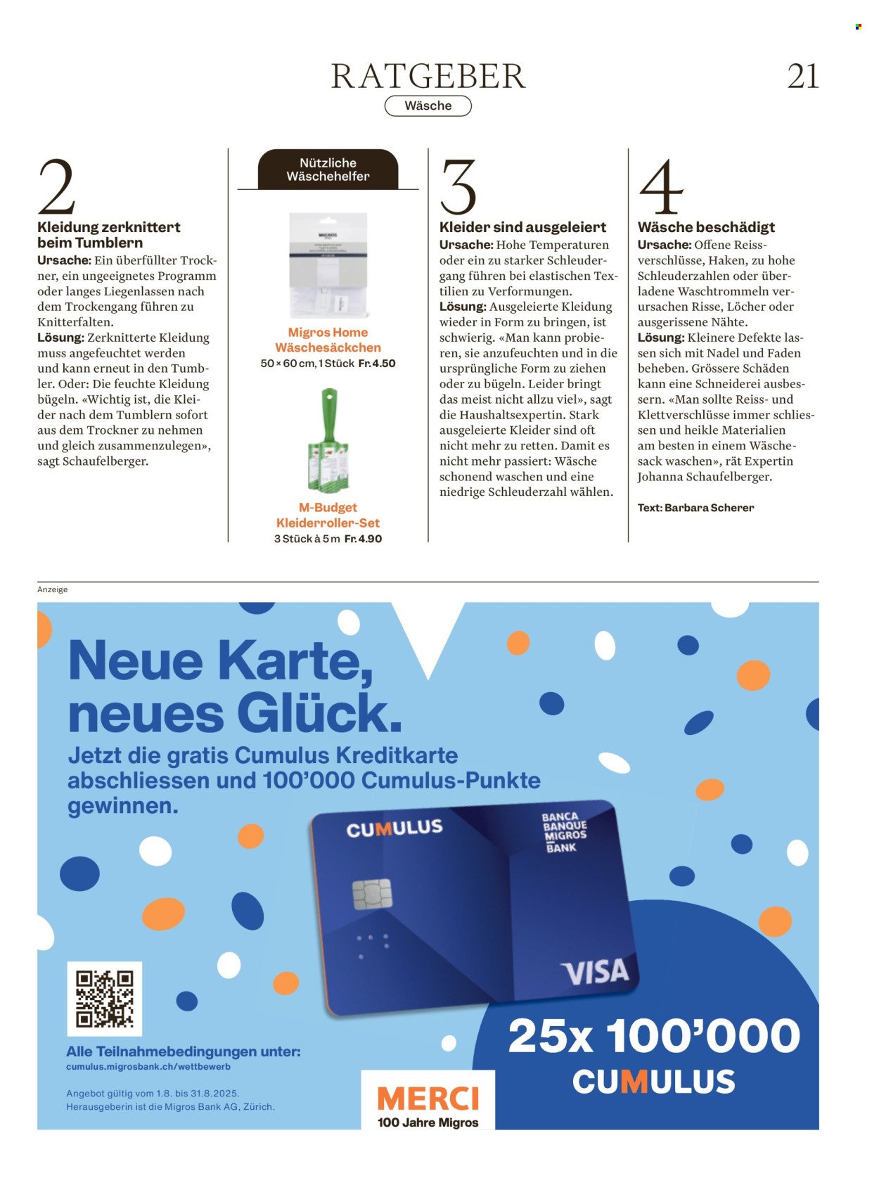 MIGROS Prospekt - Vom 6.8.2025 (2025-08-06 - 2025-08-12)