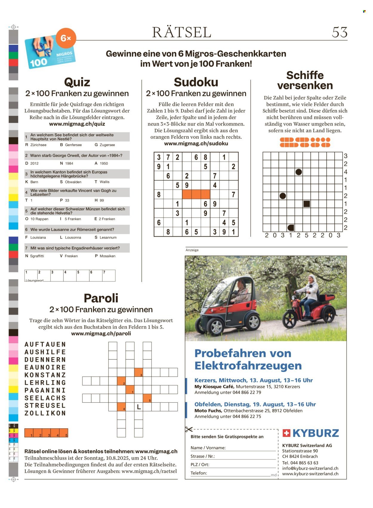 MIGROS Prospekt - Vom 6.8.2025 (2025-08-06 - 2025-08-12)