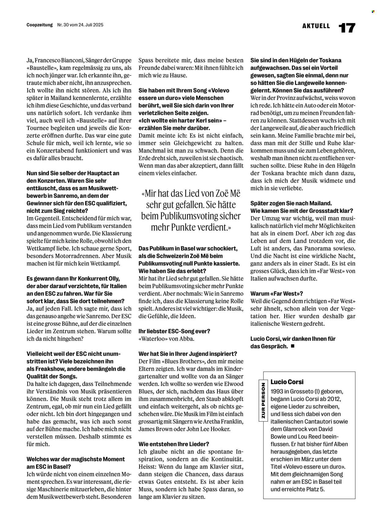 COOP Prospekt - COOPZEITUNG (2025-07-24 - 2025-07-30)