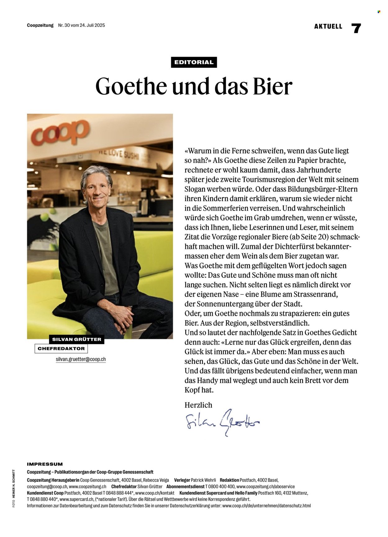 COOP Prospekt - COOPZEITUNG (2025-07-24 - 2025-07-30)