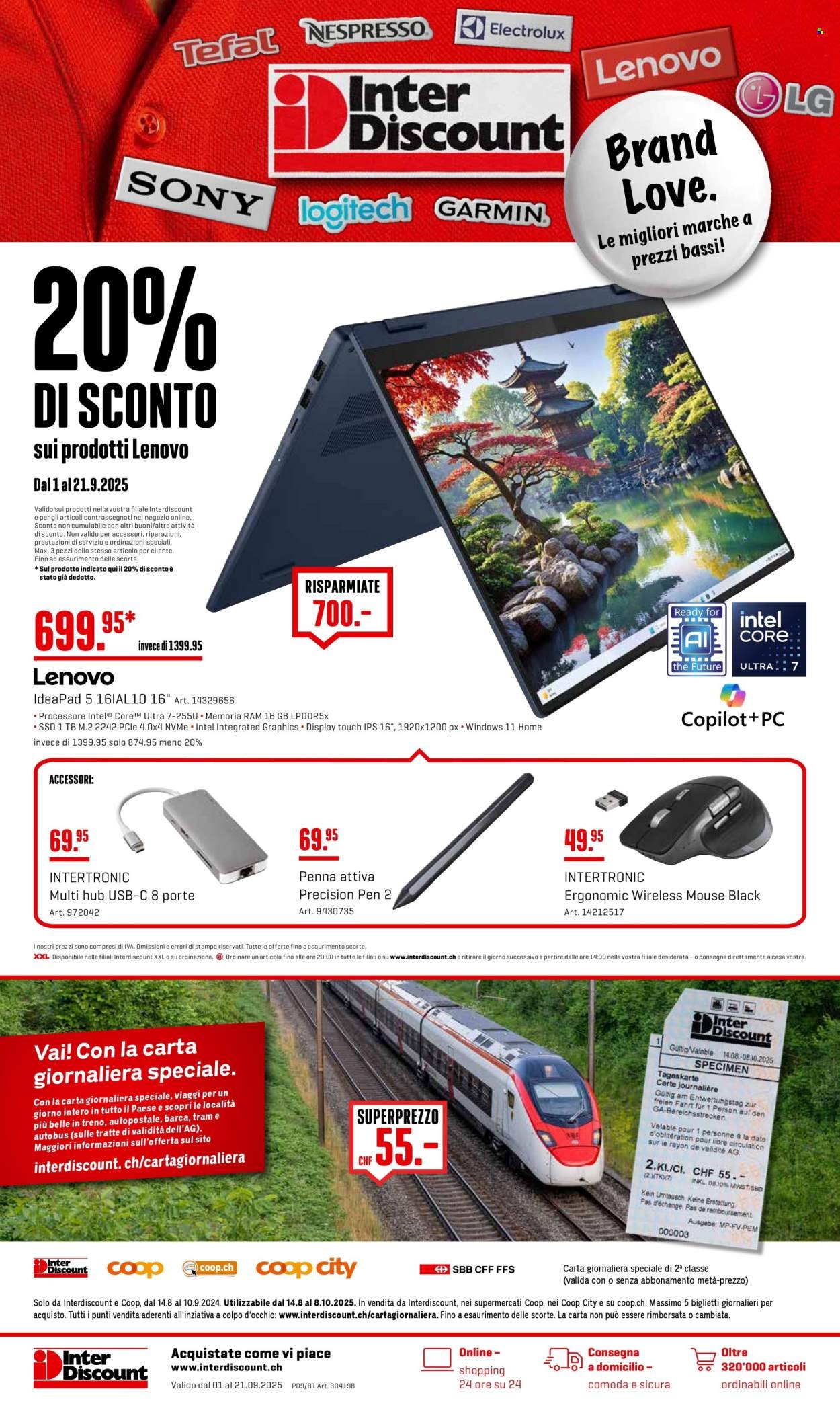 INTERDISCOUNT Prospekt - Vom 1.9.2025 (2025-09-01 - 2025-09-21) | 1