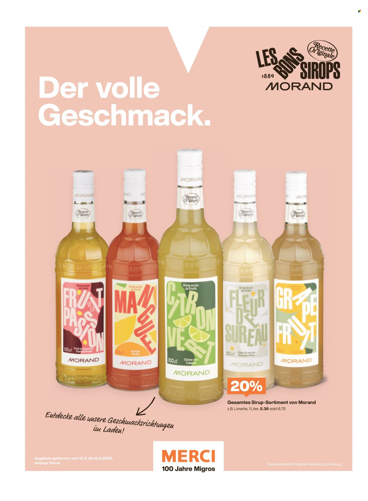 MIGROS Prospekt - Vom 12.8.2025 (2025-08-12 - 2025-08-18)