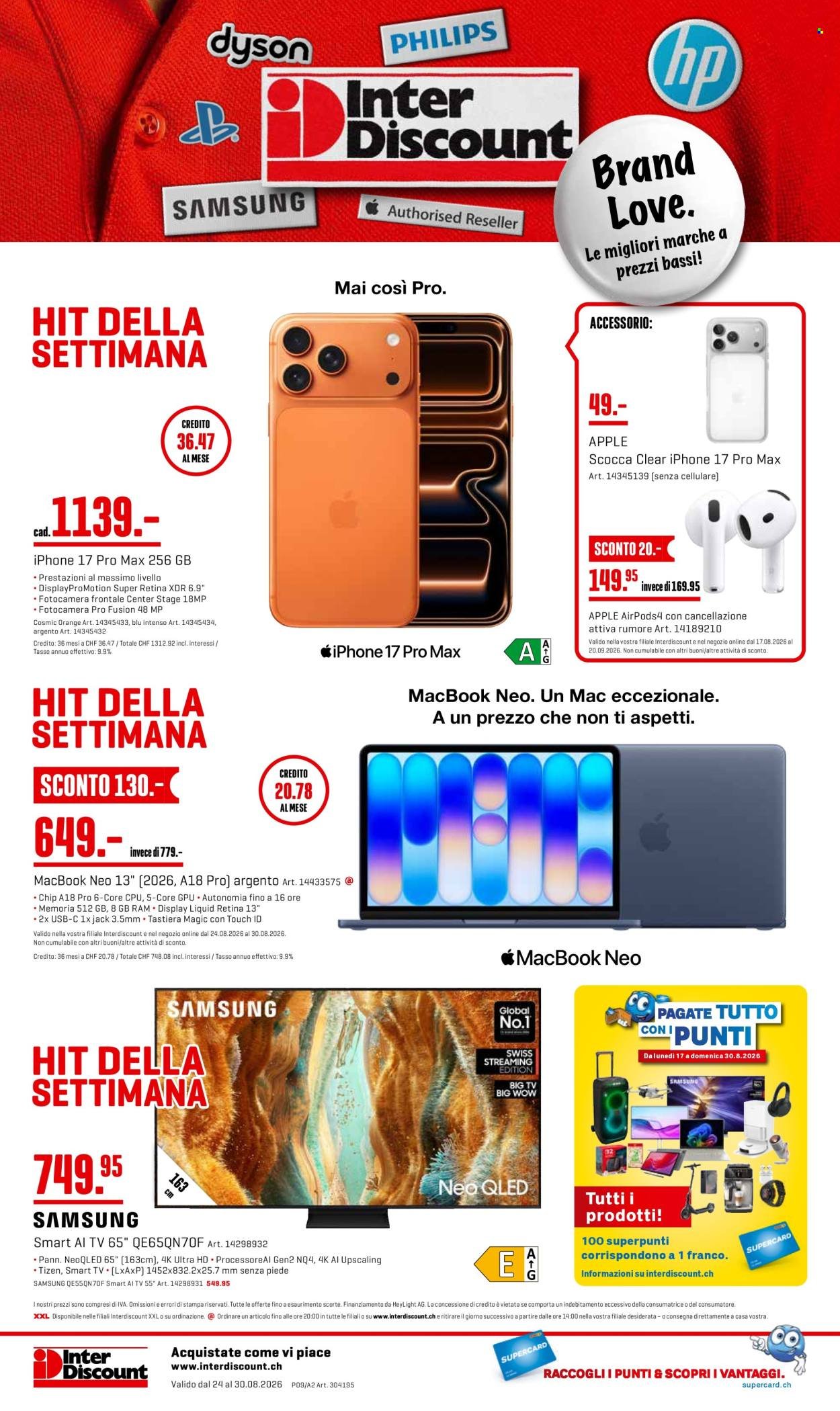 INTERDISCOUNT Prospekt - Vom 24.8.2026