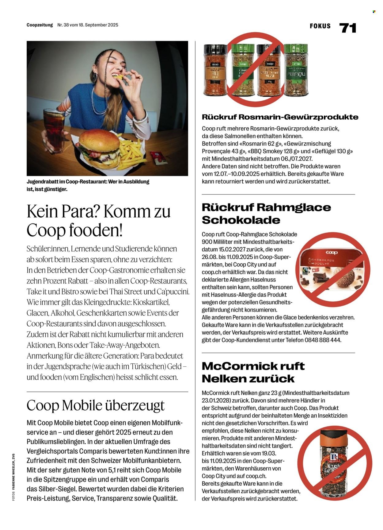COOP Prospekt - COOPZEITUNG (2025-09-18 - 2025-09-24)