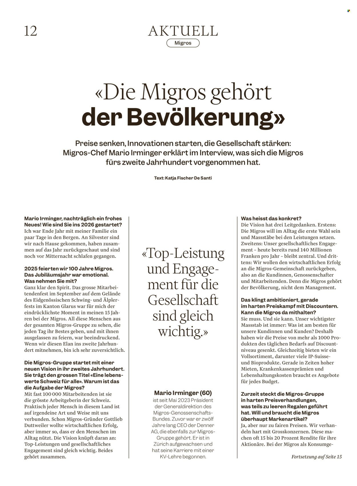 MIGROS Prospekt - Vom 20.1.2026 (2026-01-20 - 2026-01-26) | 12