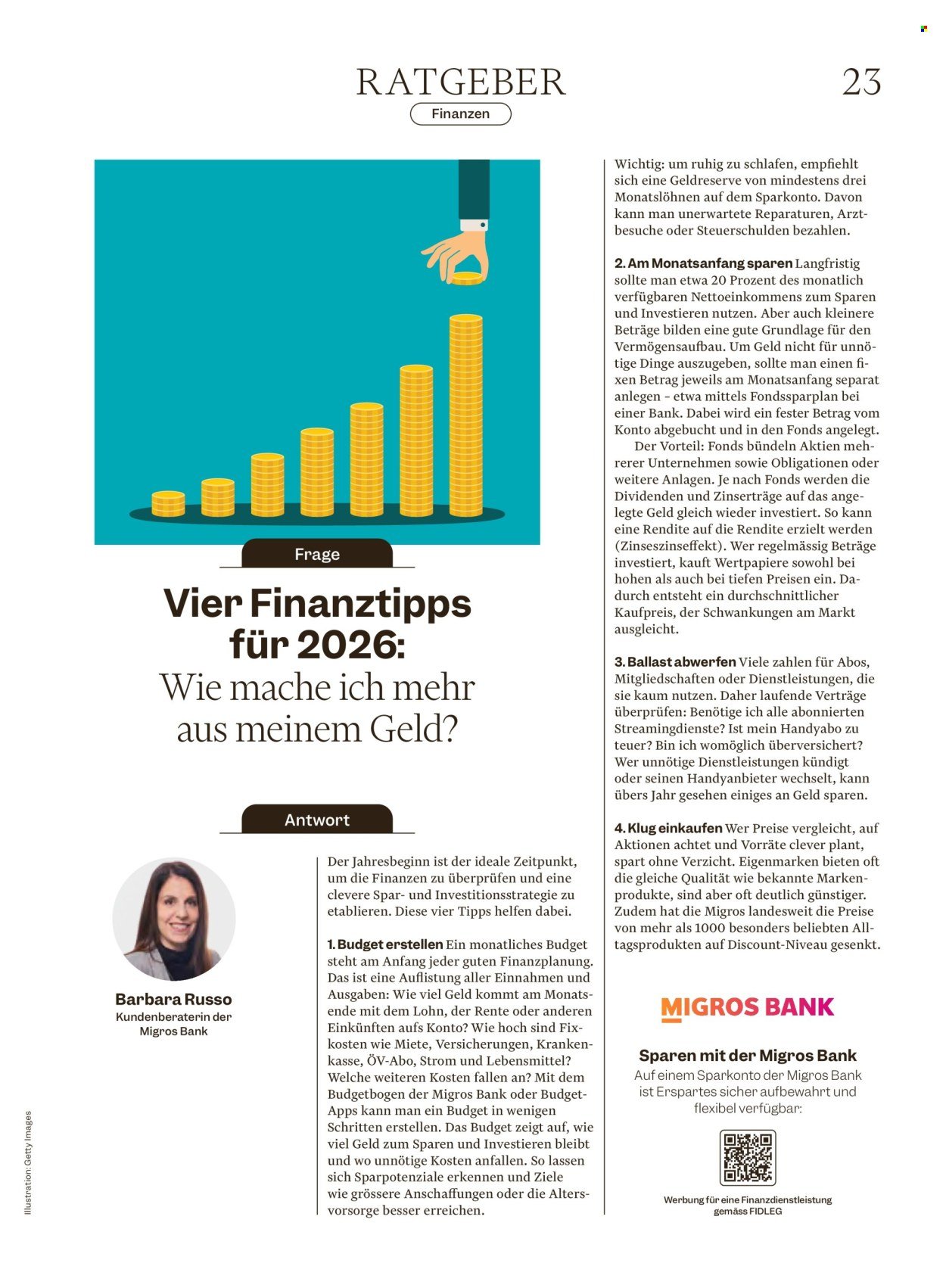 MIGROS Prospekt - Vom 20.1.2026 (2026-01-20 - 2026-01-26) | 23