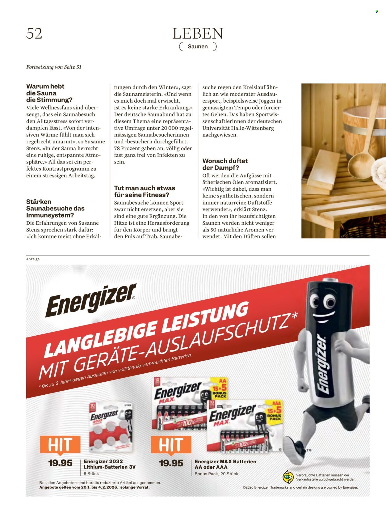 MIGROS Prospekt - Vom 20.1.2026 (2026-01-20 - 2026-01-26) | 52