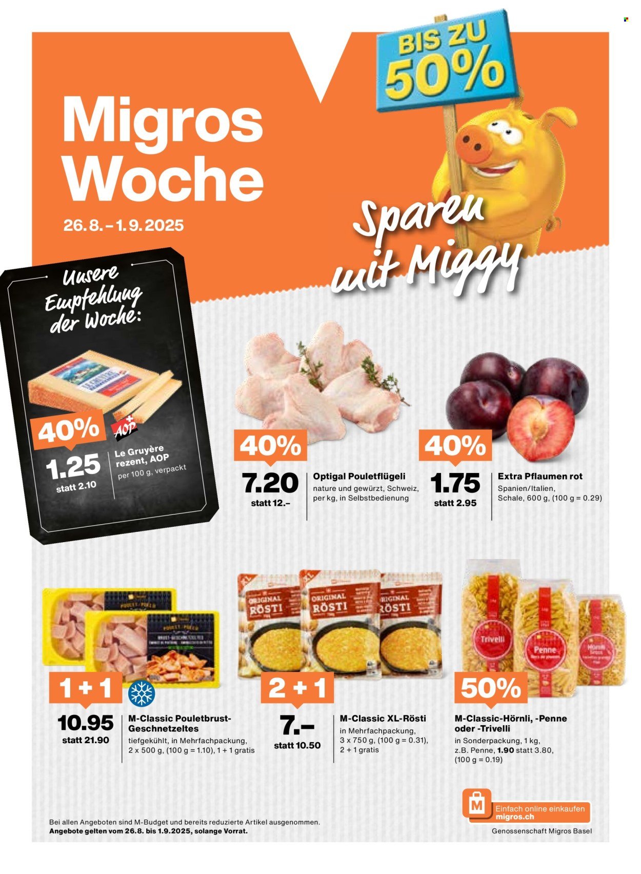 MIGROS Prospekt - Vom 26.8.2025 (2025-08-26 - 2025-09-01) | 1