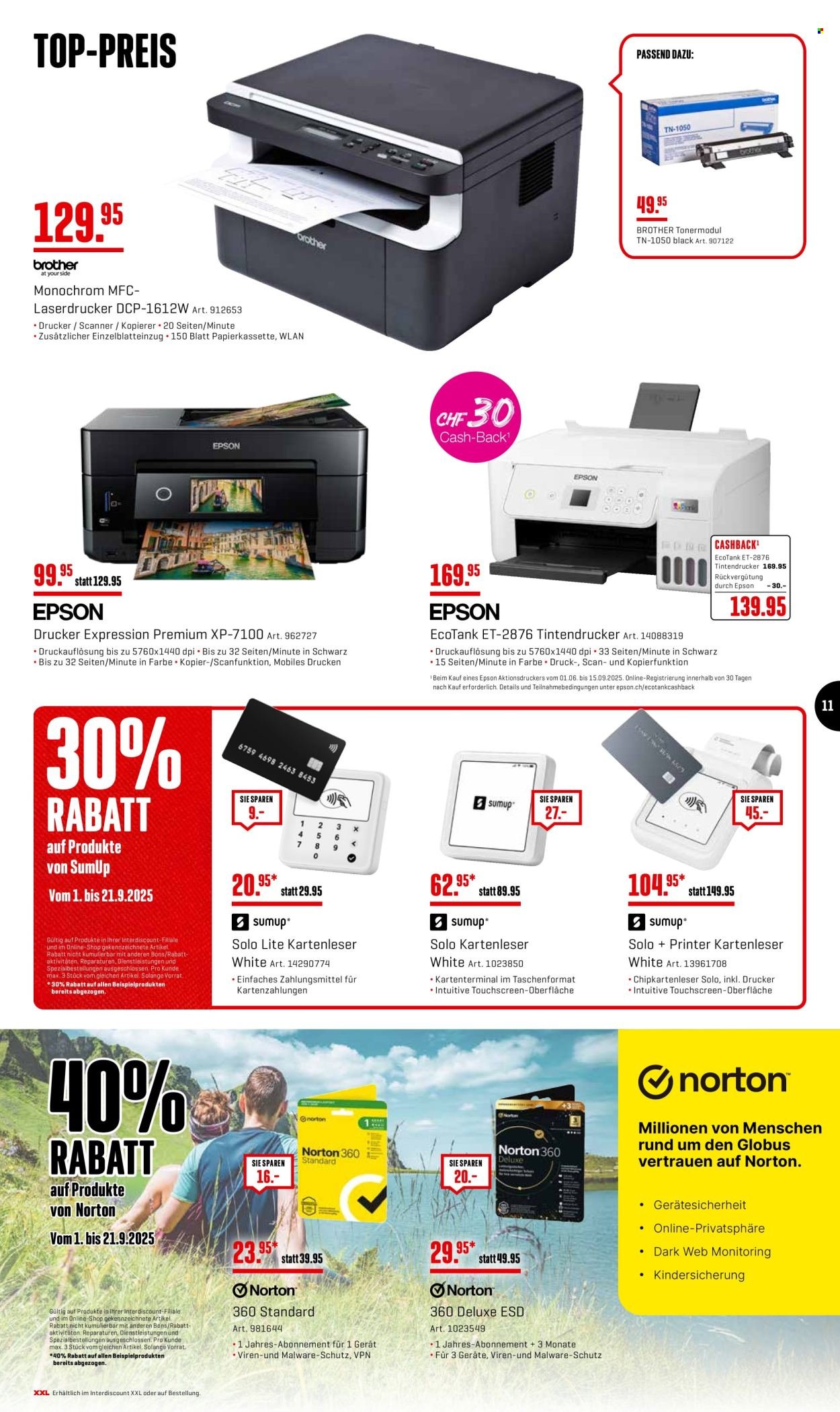INTERDISCOUNT Prospekt - Vom 1.9.2025 (2025-09-01 - 2025-09-21)