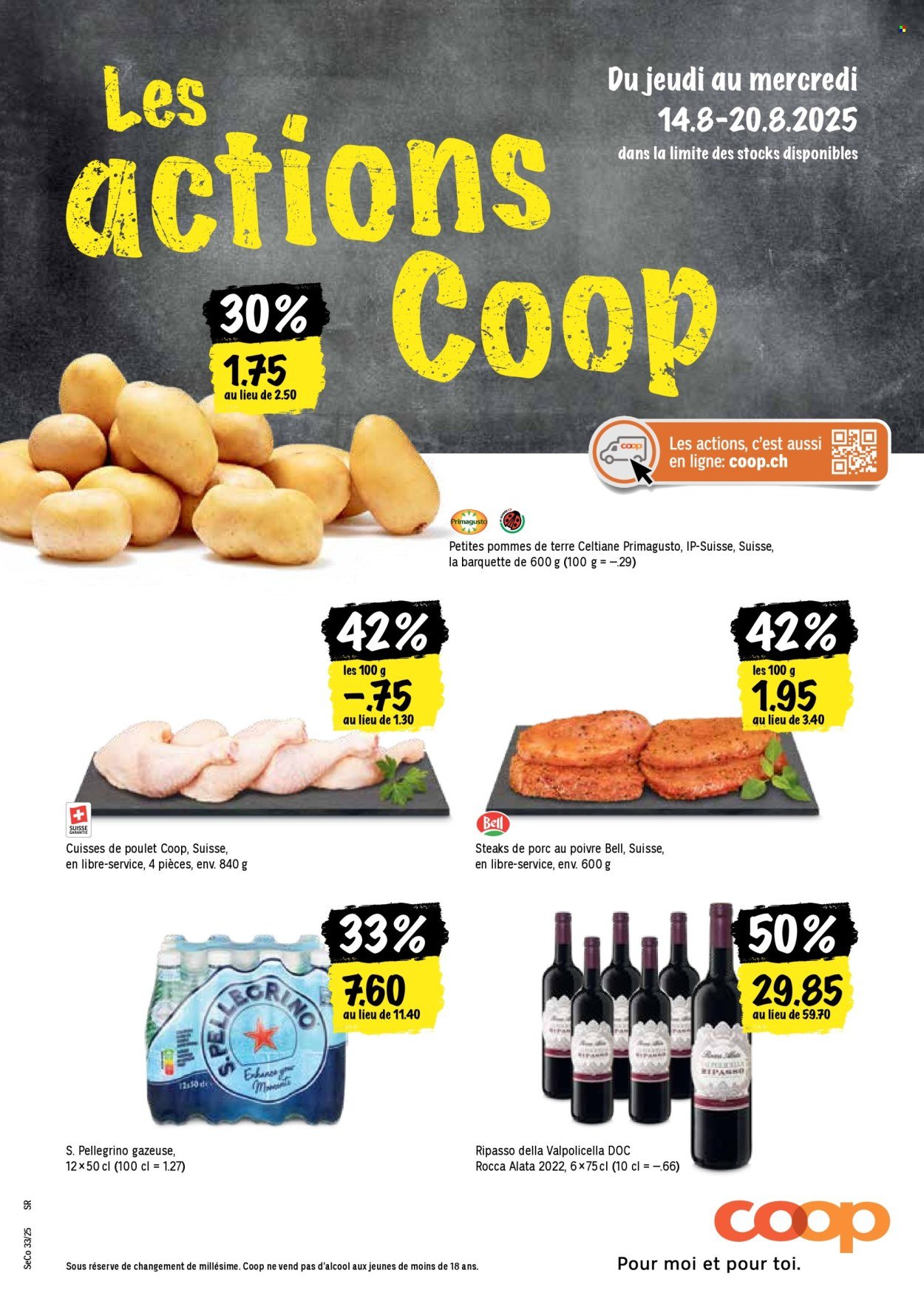 COOP Prospekt - Les actions Coop (2025-08-14 - 2025-08-20)