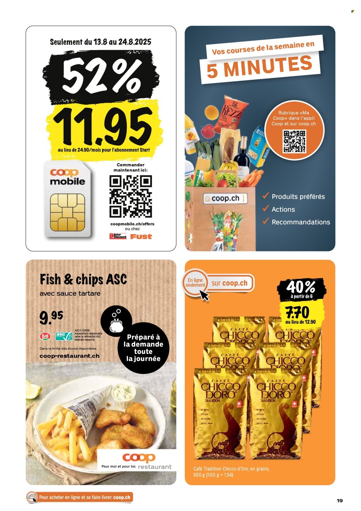 COOP Prospekt - Les actions Coop (2025-08-14 - 2025-08-20)