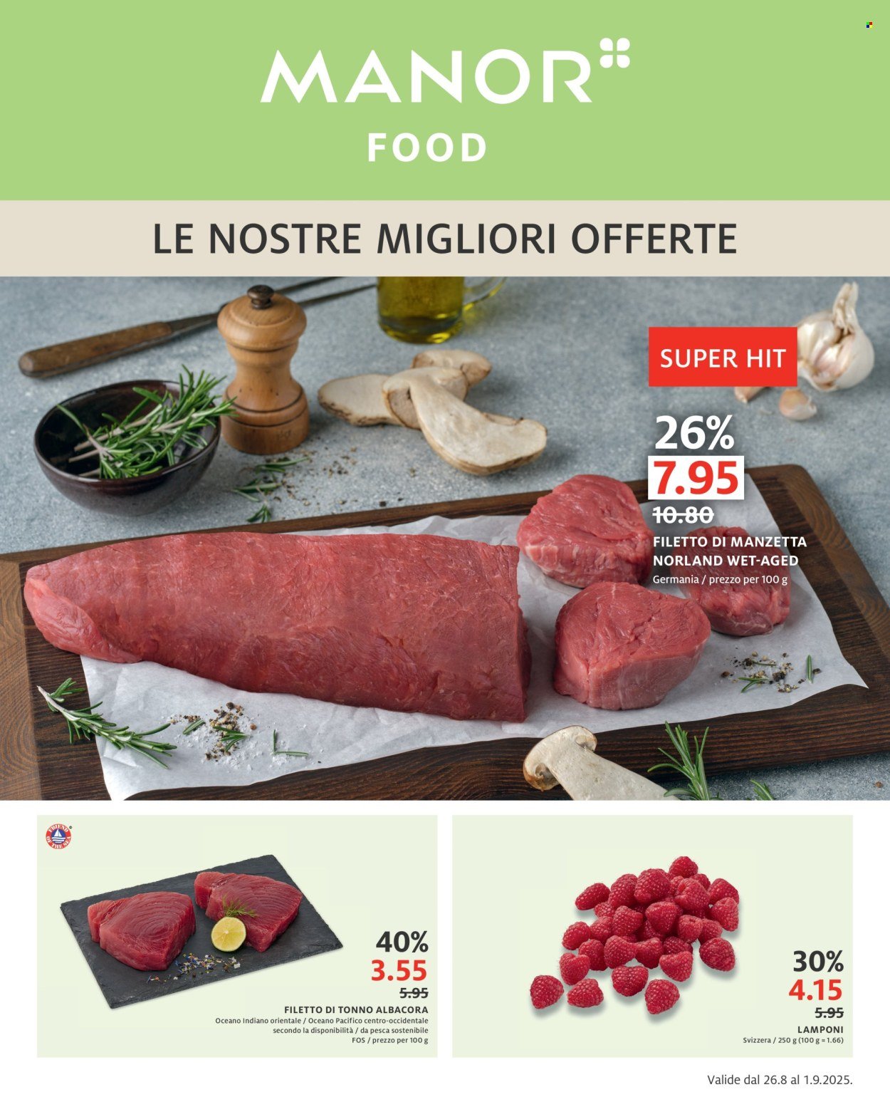 MANOR Prospekt - Il catalogo attuale (2025-08-26 - 2025-09-01) | 1