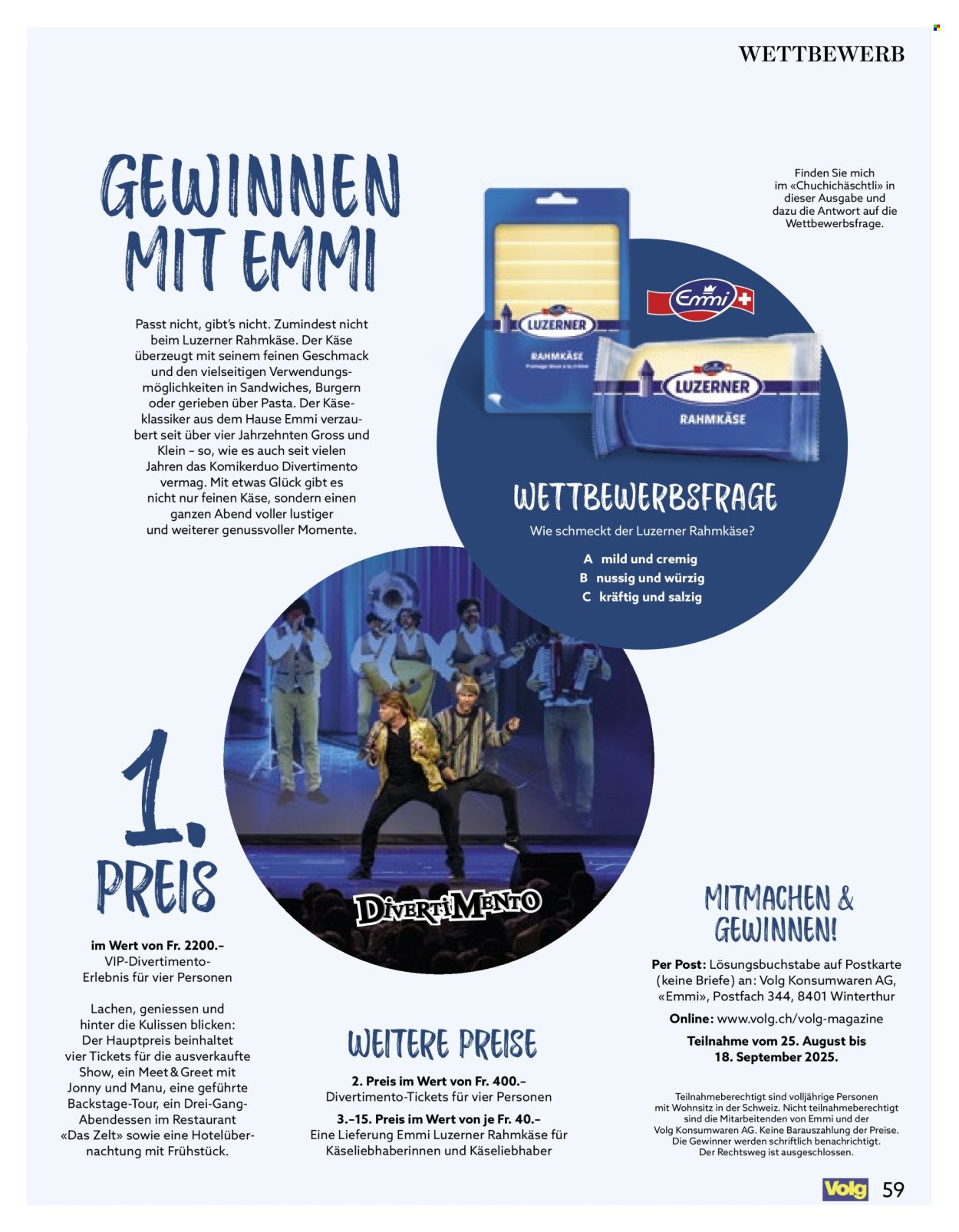 VOLG Prospekt - Vom 1.9.2025 (2025-09-01 - 2025-09-30)